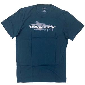 Oakley Men's Wrecker Logo Graphic Print Tee T-Shirt - Pacific Blue